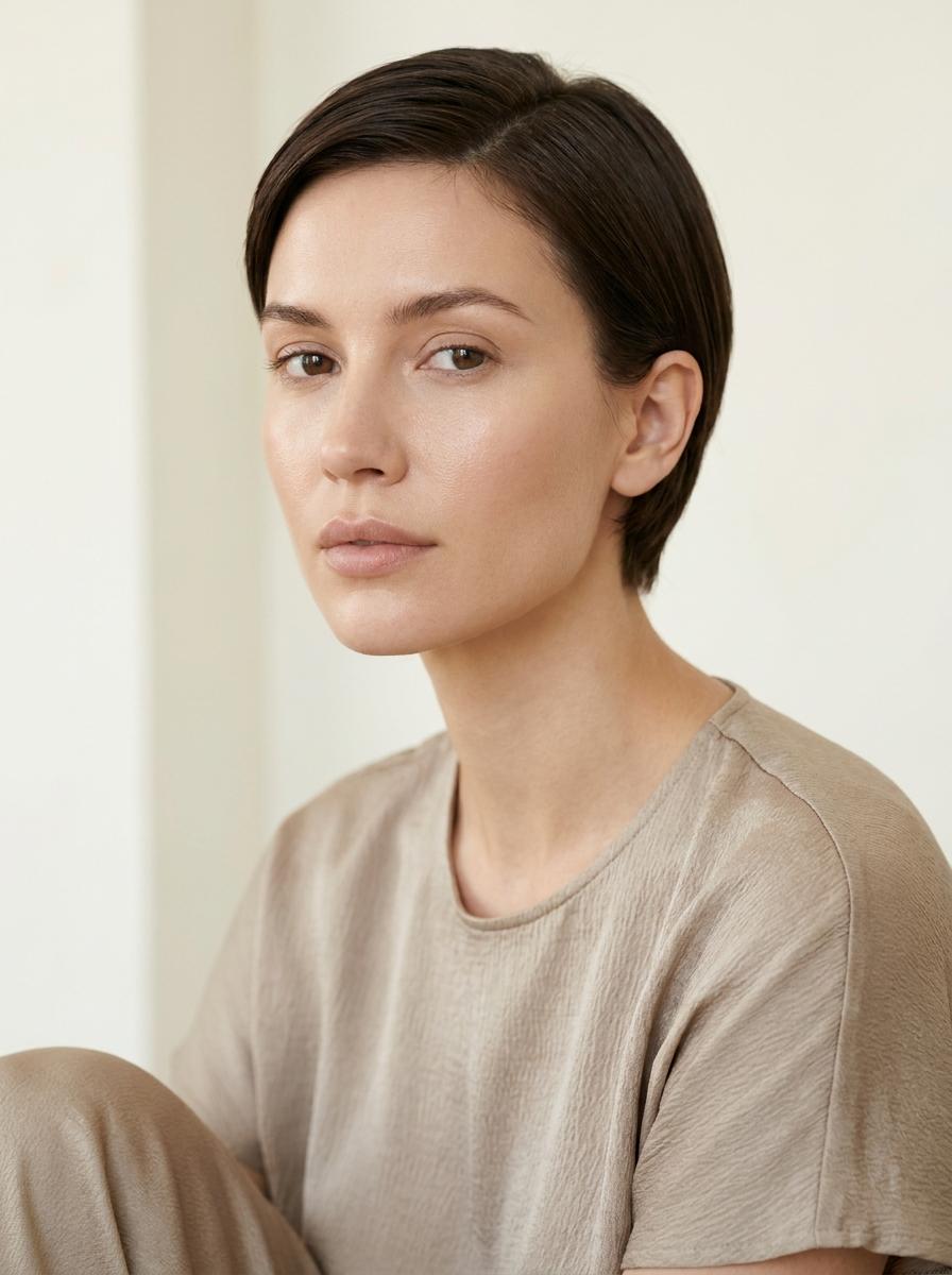 Sleek Kurzhaarfrisur - moderne Kurzhaarfrisur für Damen